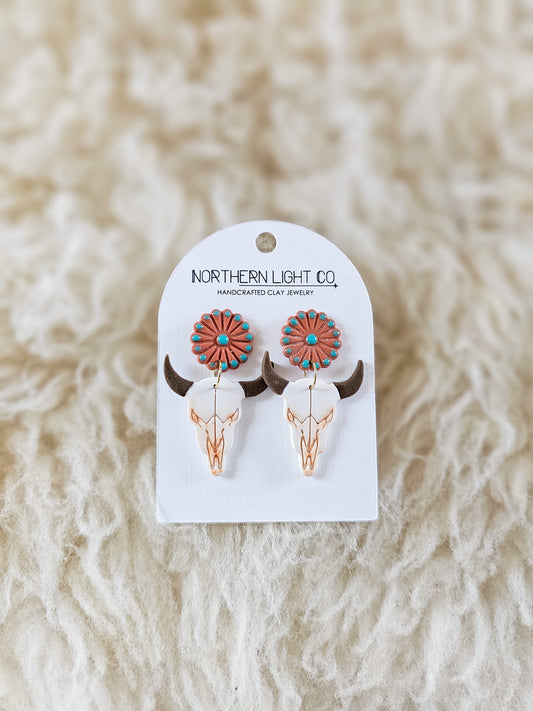 Boho Bull Skulls